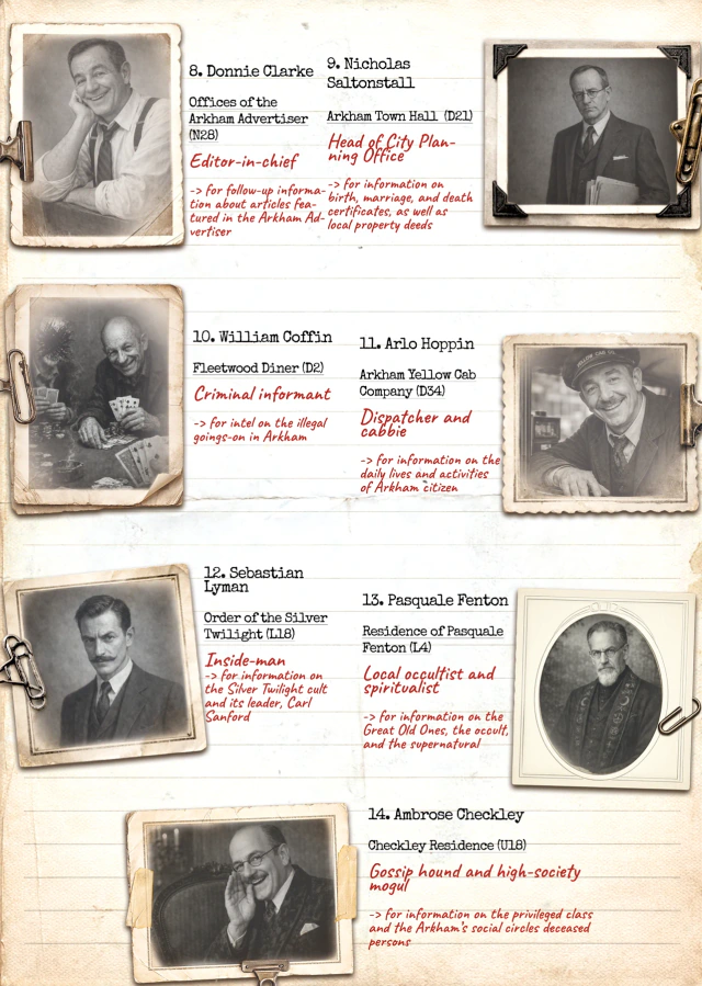 Second List of Allies sheet, partially visible behind the first